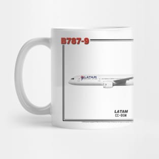 Boeing B787-9 - LATAM (Art Print) Mug